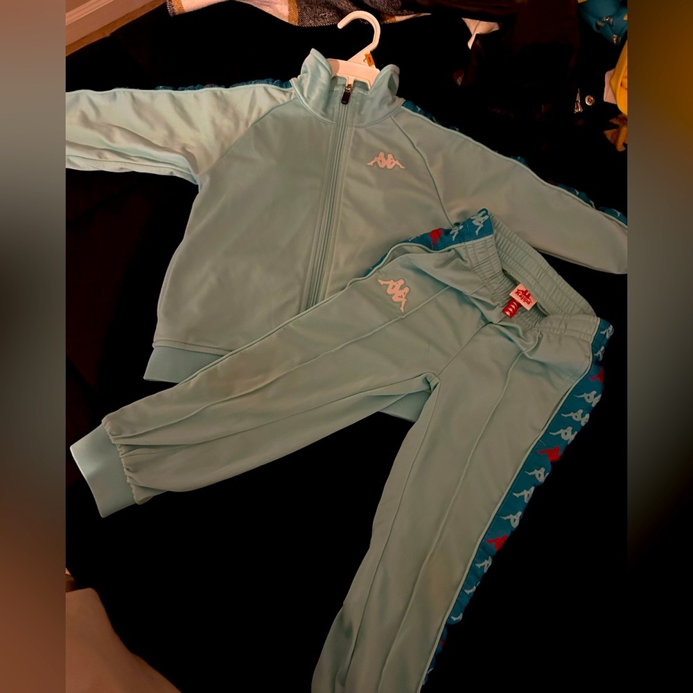Blue Kappa Toddler Jogging Suit size 4T Great Condition